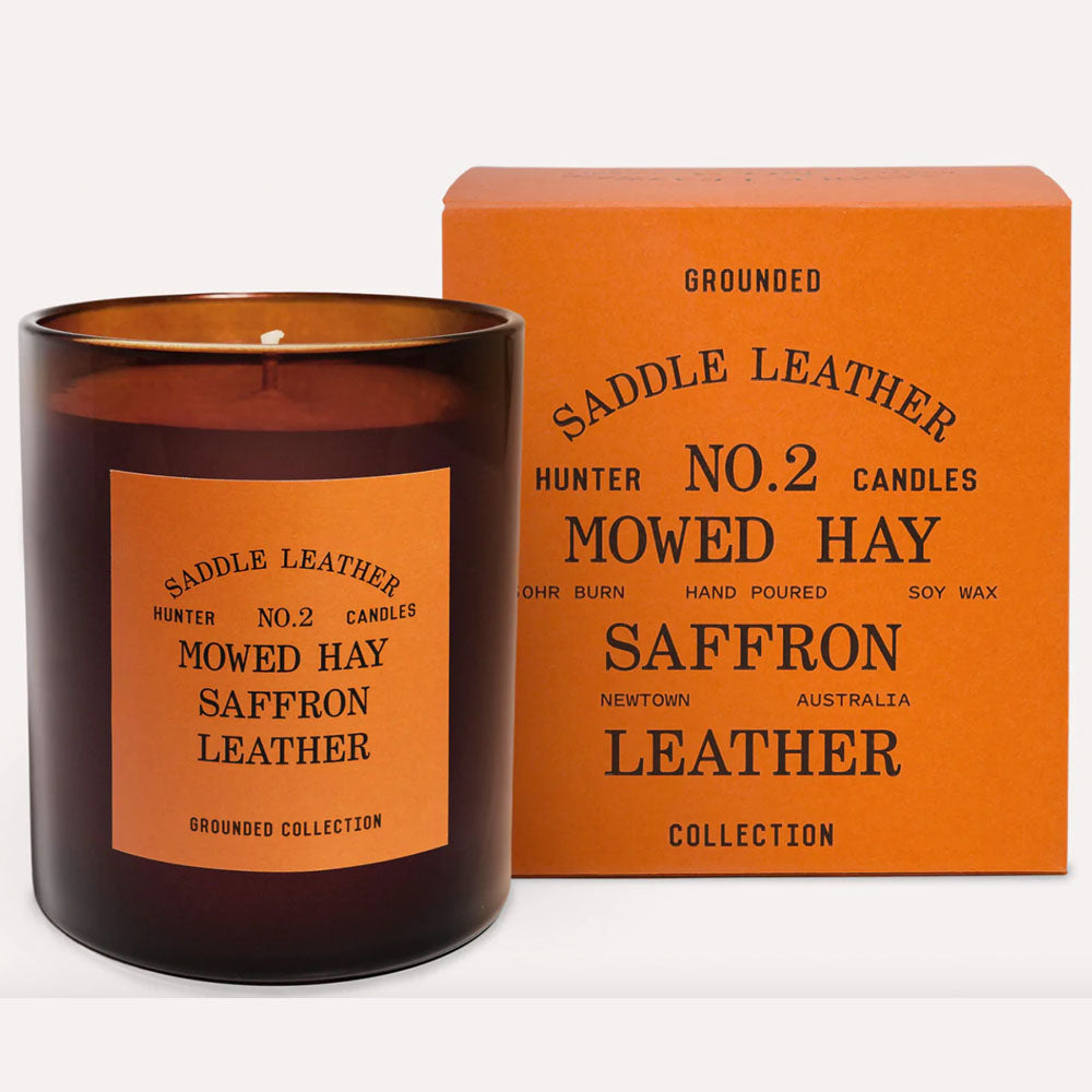 Hunter Candle - SADDLE LEATHER